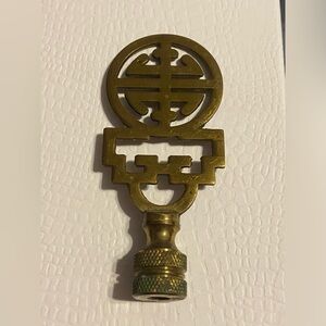 Vintage Asian Brass Finial #9208